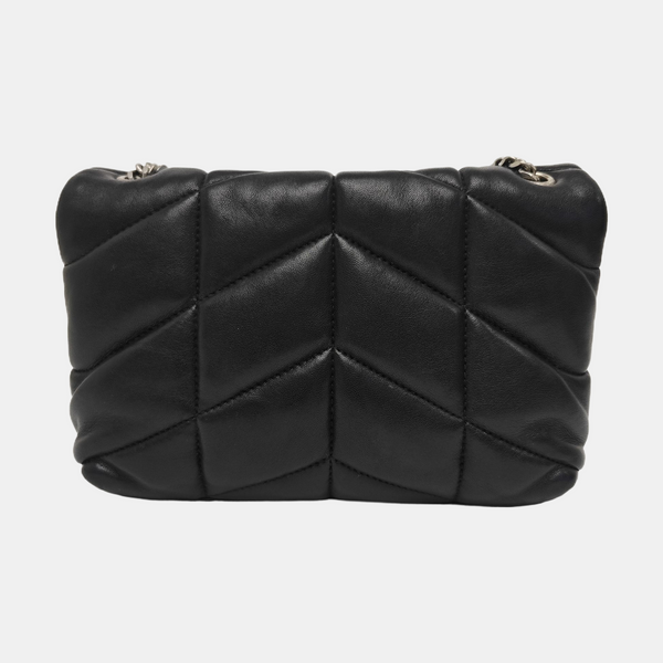 PUFFER Mini Chevron Lambskin Black