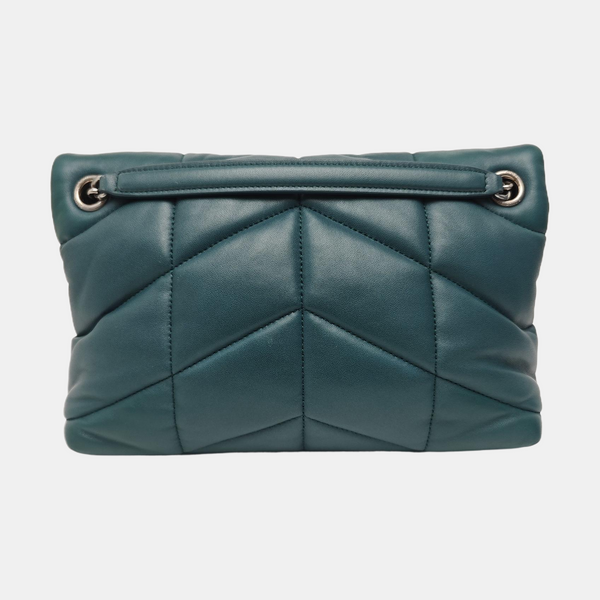 PUFFER Small Quilted Lambskin Green