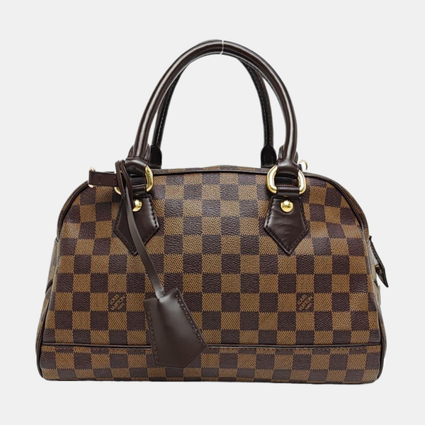 DUOMO Damier Ebene Coated Canvas Brown