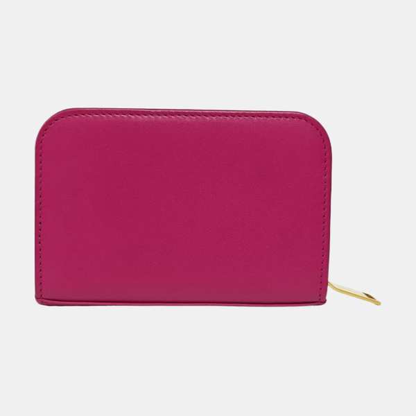 Leather Card Holder Red