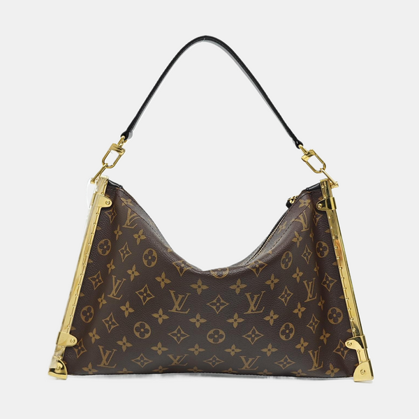 Lucky Trunk Monogram Coated Canvas Brown