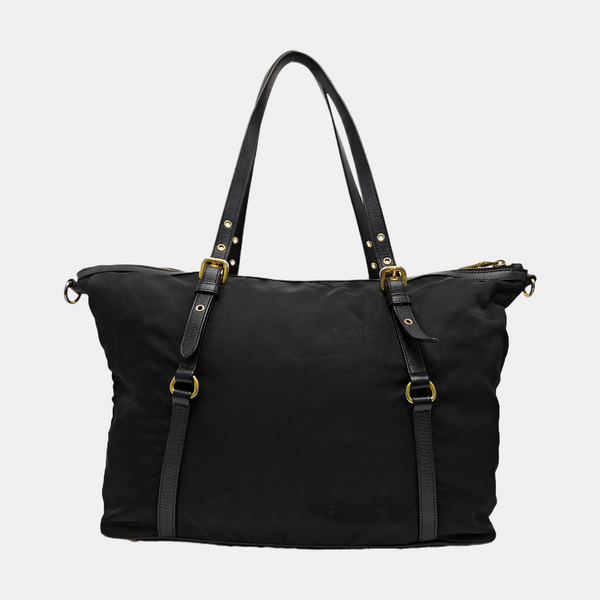 Nylon Tote Bag Black
