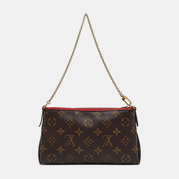 PALLAS Monogram Coated Canvas Brown