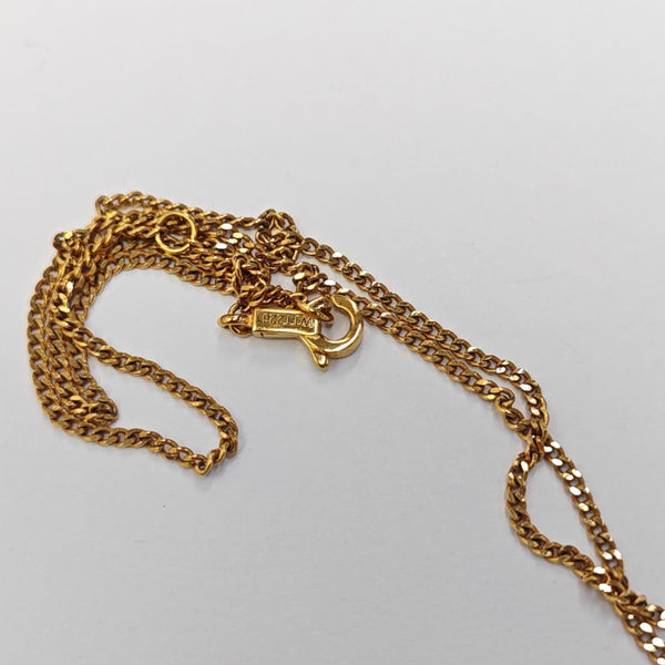 ALPHABET Crystal Gold Necklace