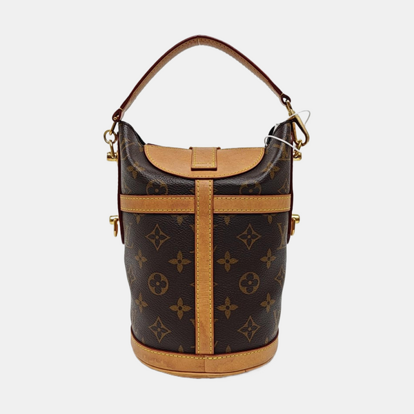 DUFFLE Monogram Coated Canvas Brown