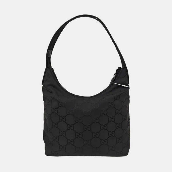 Monogram Canvas Shoulder Bag Black