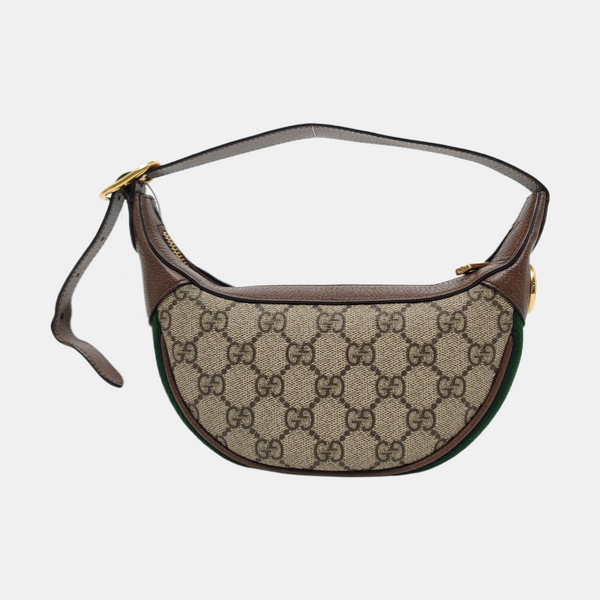Authenticated pre-owned Ophidia Mini Monogram Coated Canvas Beige - Top Handle Bag at Looply