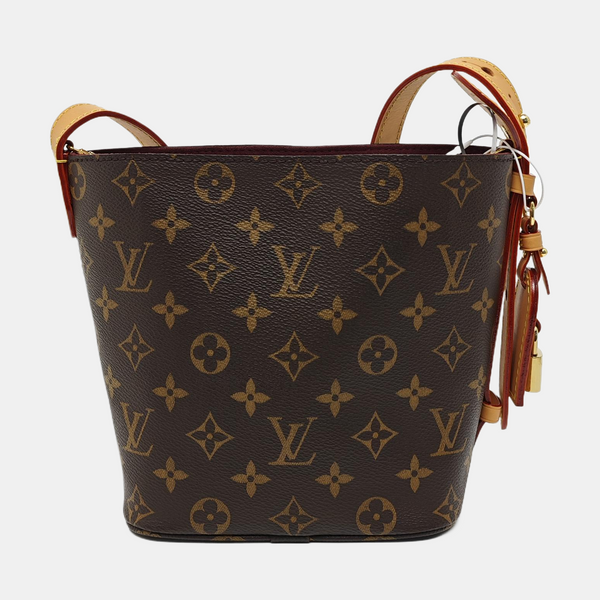 ALL IN BB Monogram Coated Canvas Brown
