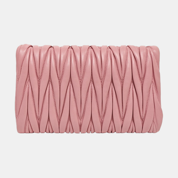 Quilted Lambskin Shoulder Bag Pink
