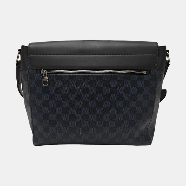 NEWPORT Damier Coated Canvas Blue