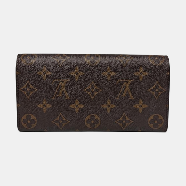 EMILIE Monogram Coated Canvas Brown Wallet
