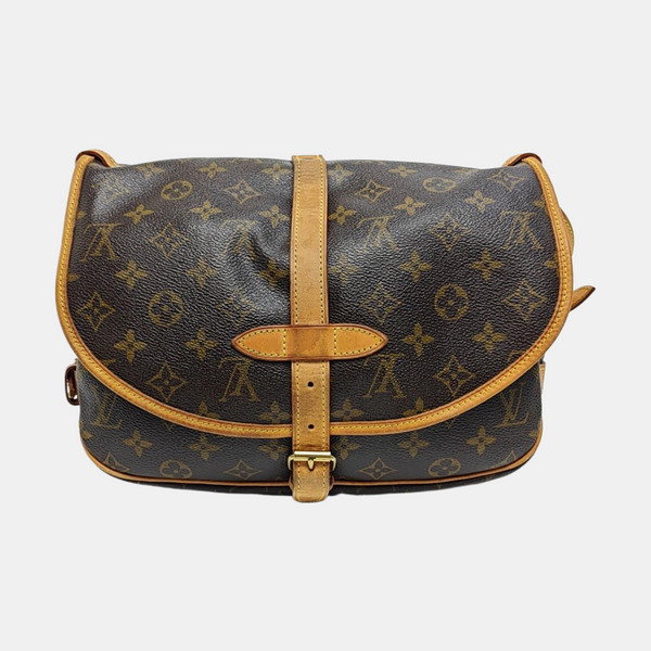 SAUMUR Monogram Coated Canvas Brown