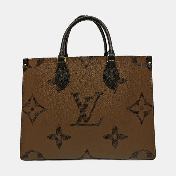 ONTHEGO MM Monogram Coated Canvas Brown