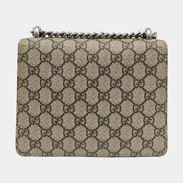 Dionysus Mini Monogram Coated Canvas Beige