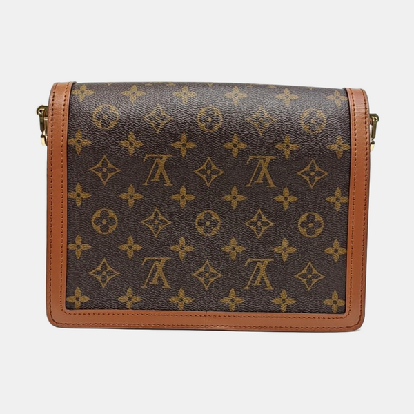DAUPHINE MM Monogram Coated Canvas Brown