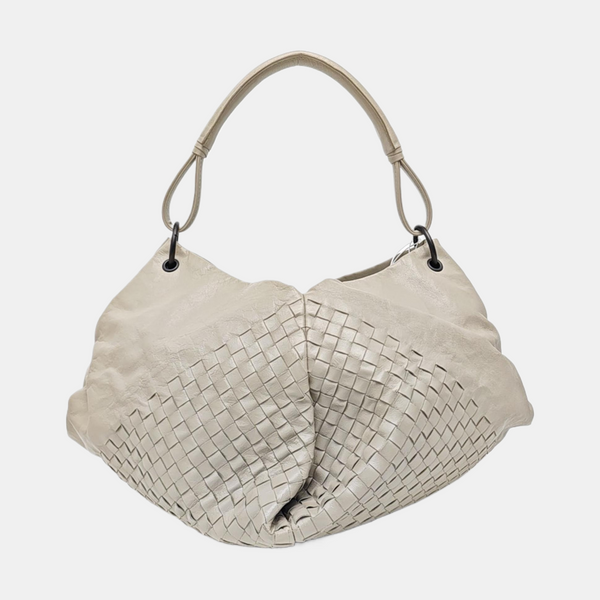 Calfskin Top Handle Bag Gray