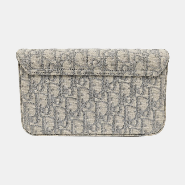 Saddle Small Oblique Canvas Gray