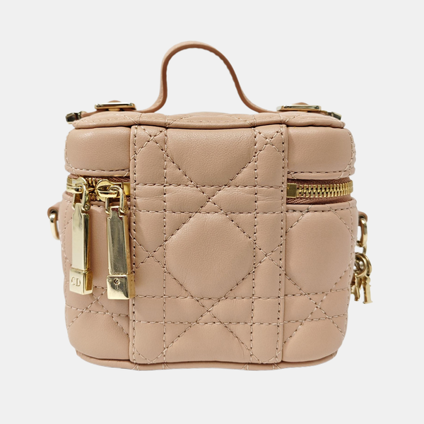 Lady Dior Super Mini Cannage Lambskin Pink