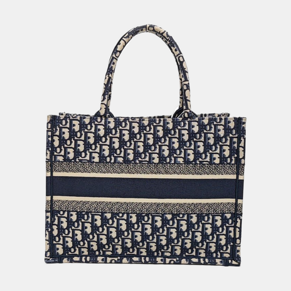 Book Tote Medium Canvas Blue