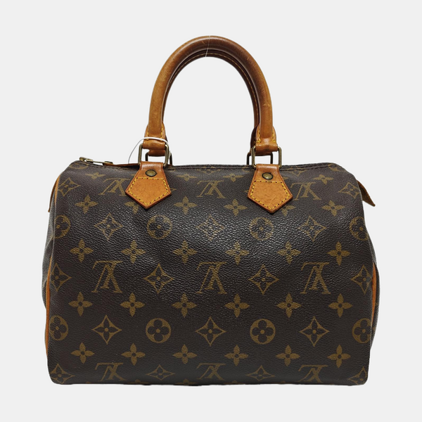 SPEEDY 25 Monogram Coated Canvas Brown