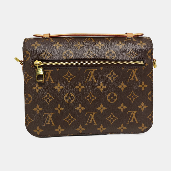 MÉTIS MM Monogram Coated Canvas Brown