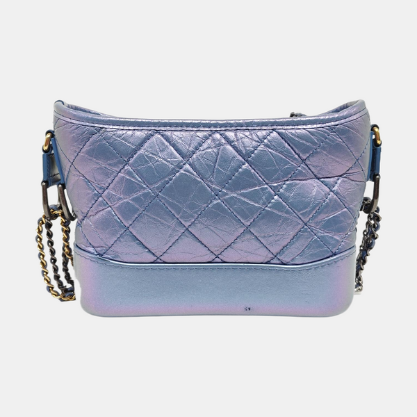 GABRIELLE Small Quilted Calfskin Metallic