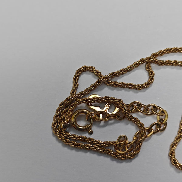 Dior Oblique Metal Gold Necklace