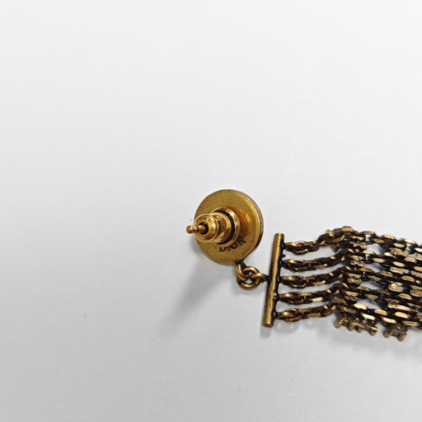 J'adior Metal Gold Stud Earrings