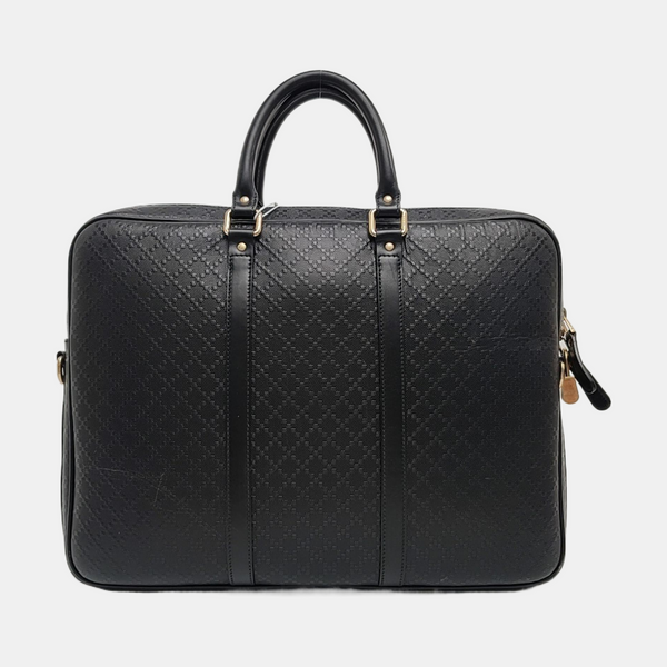 Calfskin Top Handle Bag Black