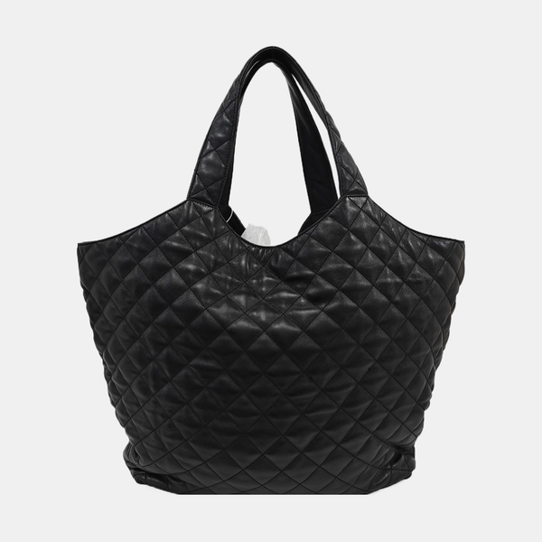 ICARE Extra Large Quilted Lambskin Black