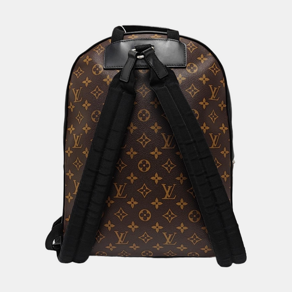 JOSH Monogram Coated Canvas Brown