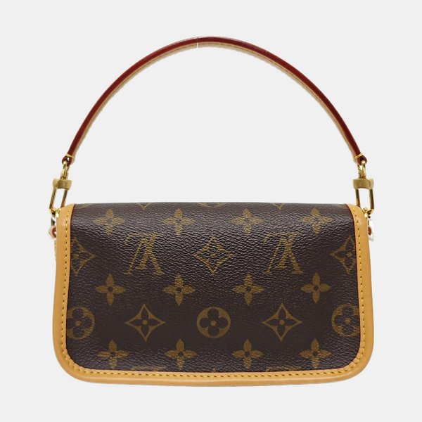 DIANE Nano Monogram Coated Canvas Brown
