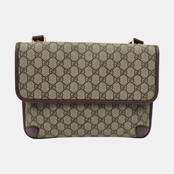 Neo Vintage Large Monogram Coated Canvas Brown