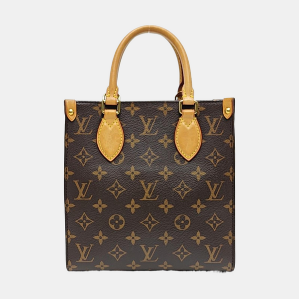 SAC PLAT BB Monogram Coated Canvas Brown