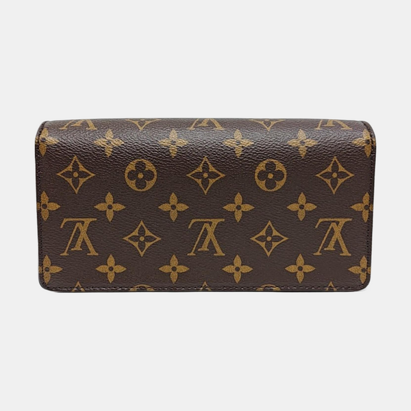 Lily Monogram Coated Canvas Brown