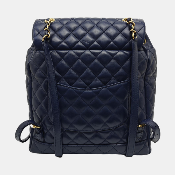 URBAN SPIRIT Large Quilted Lambskin Blue
