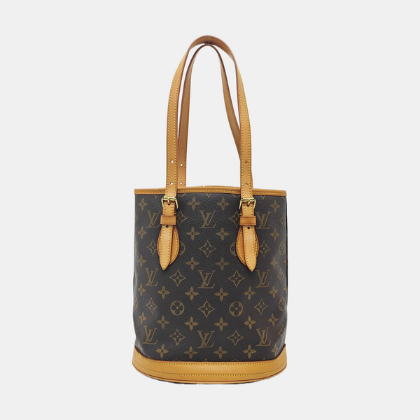 BUCKET PM Monogram Coated Canvas Brown