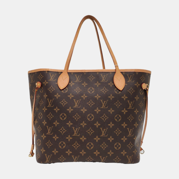 NEVERFULL MM Monogram Coated Canvas Brown