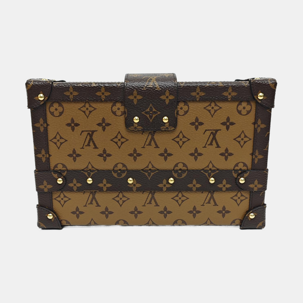 PETITE MALLE Monogram Coated Canvas Brown