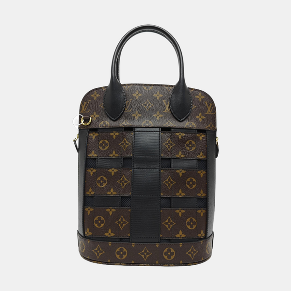Monogram Coated Canvas Shoulder Bag Brown
