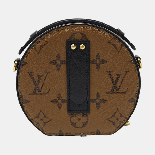 BOITE CHAPEAU Mini Monogram Coated Canvas Brown