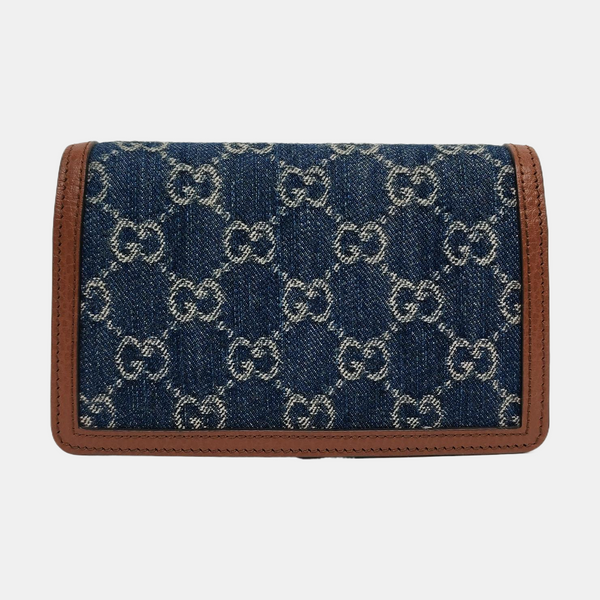 Dionysus Super Mini Monogram Denim Blue
