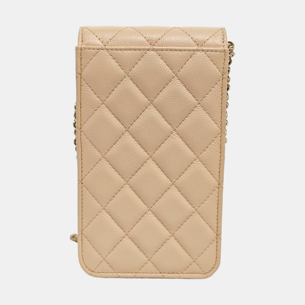 Quilted Grained Calfskin Pink
