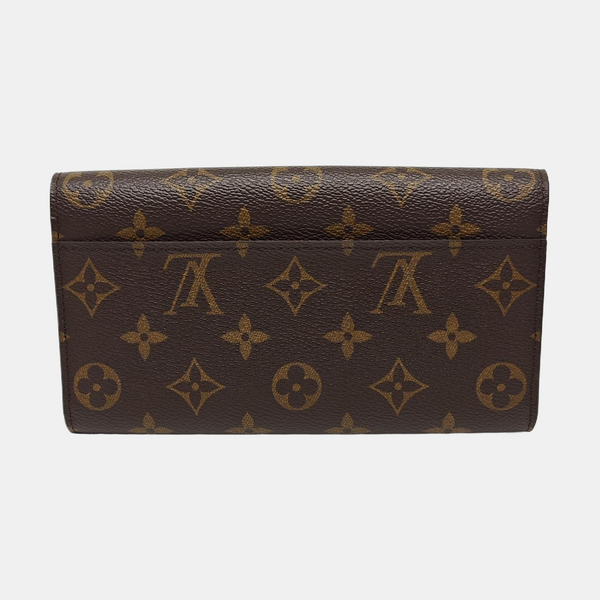JEANNE Monogram Coated Canvas Brown Wallet
