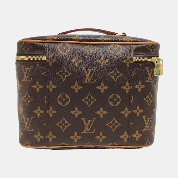 NICE BB Monogram Coated Canvas Brown