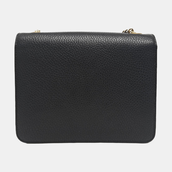 Interlocking G Small Calfskin Black
