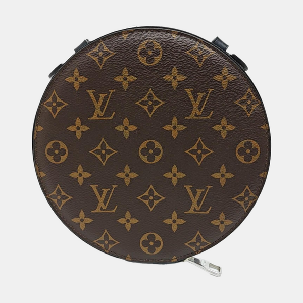 Monogram Coated Canvas Top Handle Bag Brown