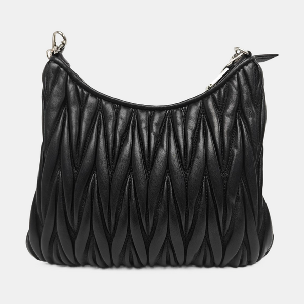Matelassé Quilted Lambskin Black