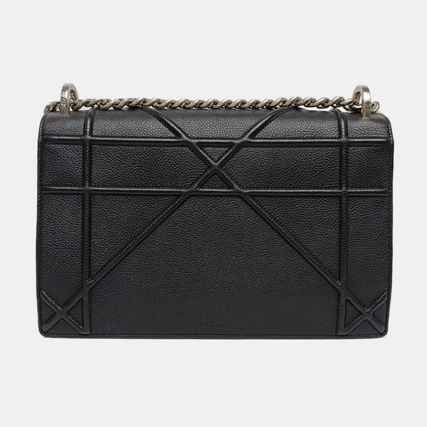 Diorama Medium Cannage Calfskin Black