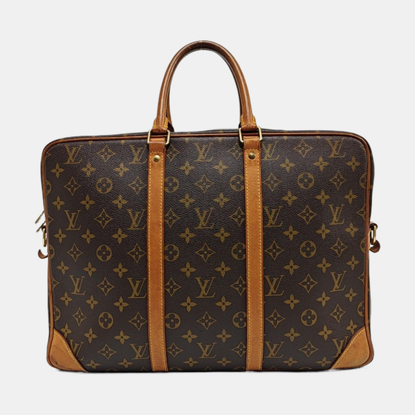 PORTE-DOCUMENTS GM Monogram Coated Canvas Brown